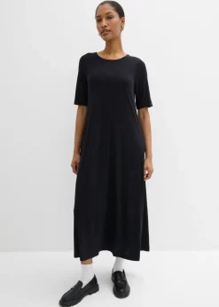 Online Vestido largo en mezcla de modal Mujer Esenciales|Vestidos