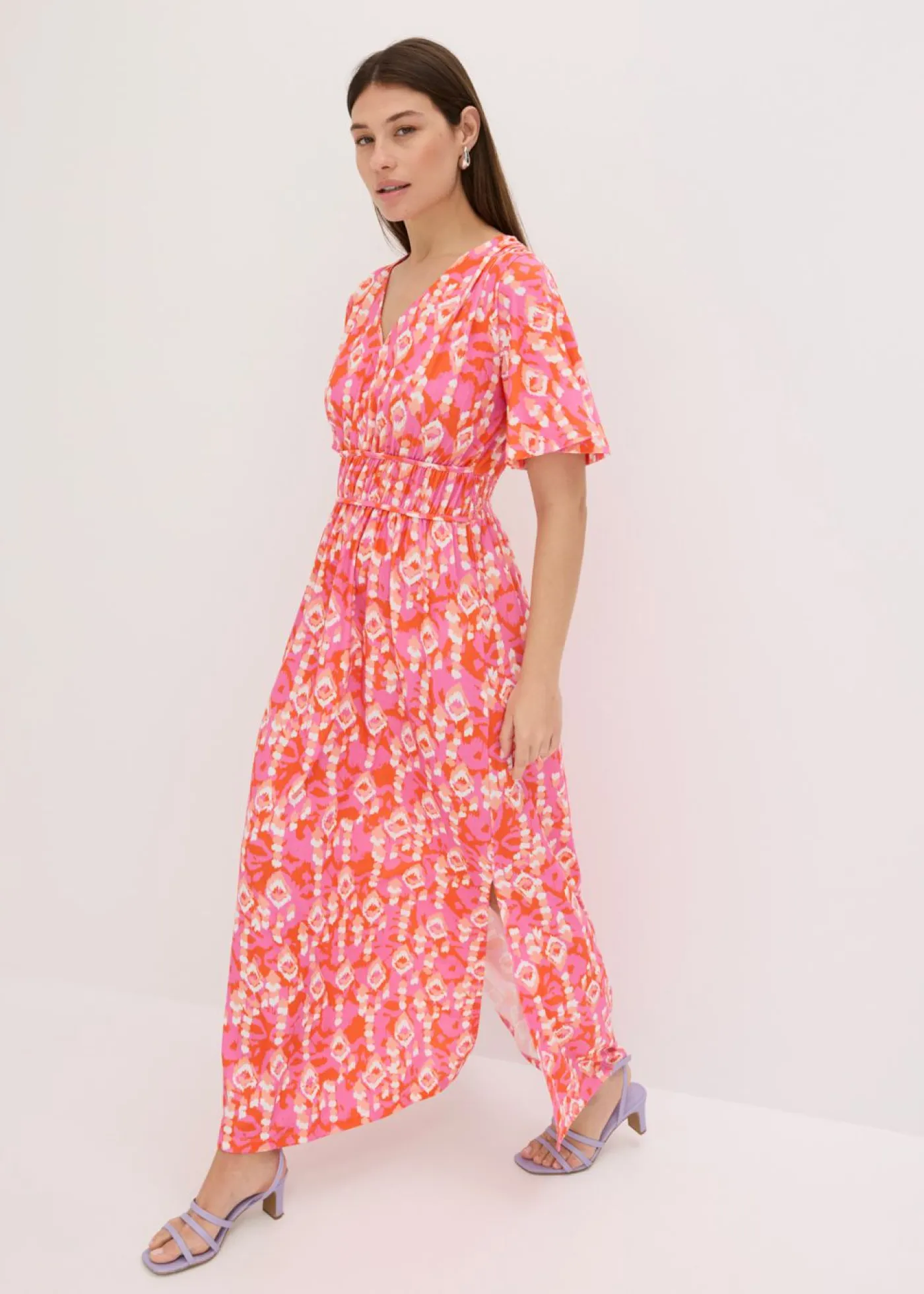 Online Vestido largo estampado Mujer Vestidos