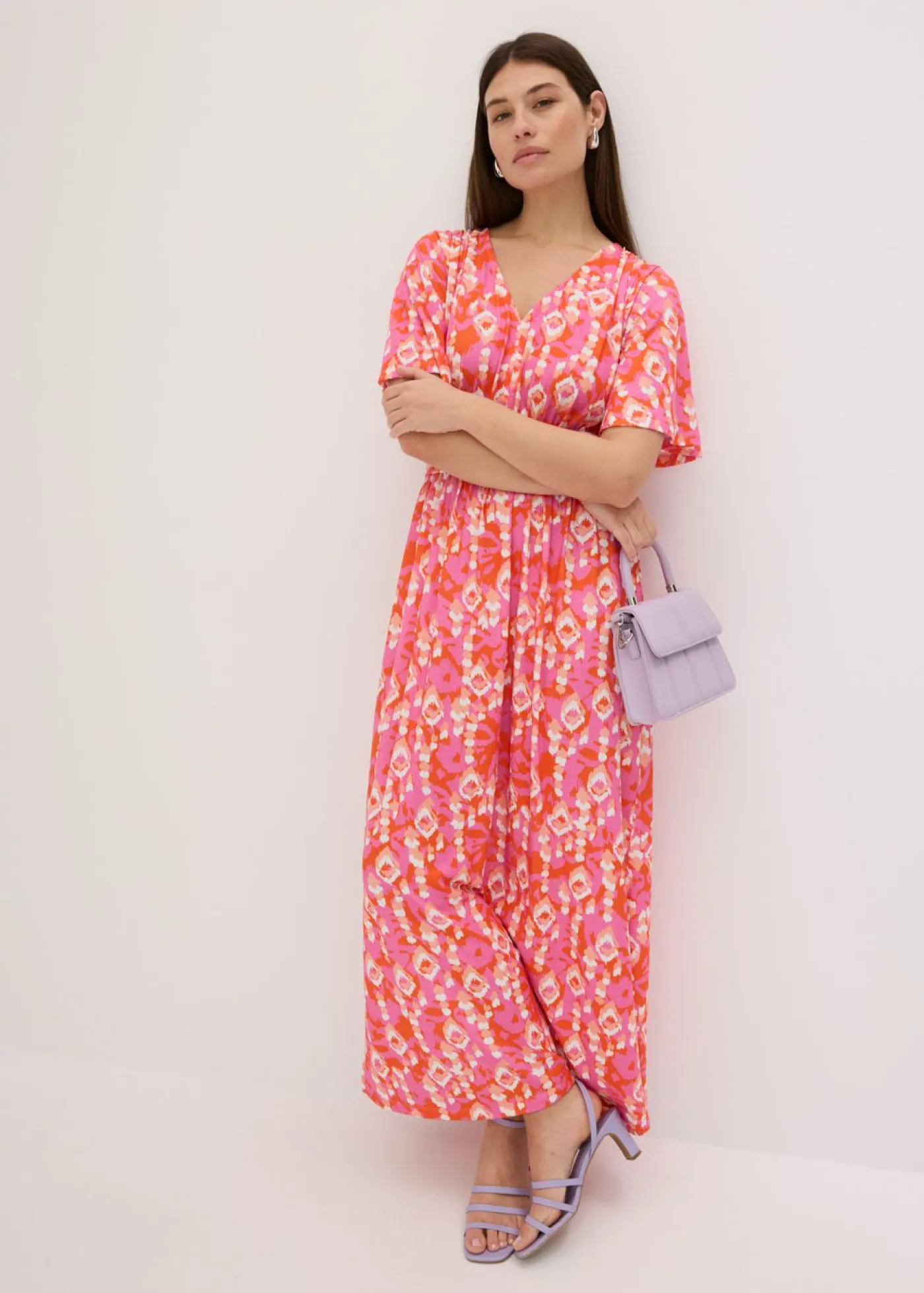 Online Vestido largo estampado Mujer Vestidos