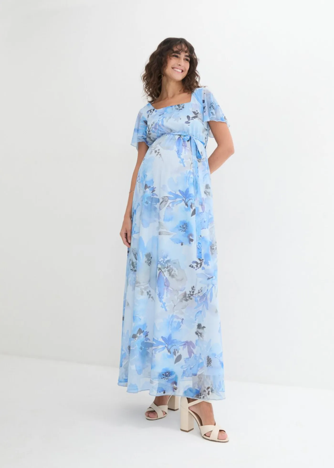 Clearance Vestido largo premamá de malla delicada Mujer Premamá
