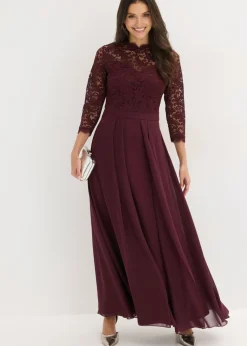 Hot Vestido maxi con encaje Mujer Vestidos|Tallas Pequeñas