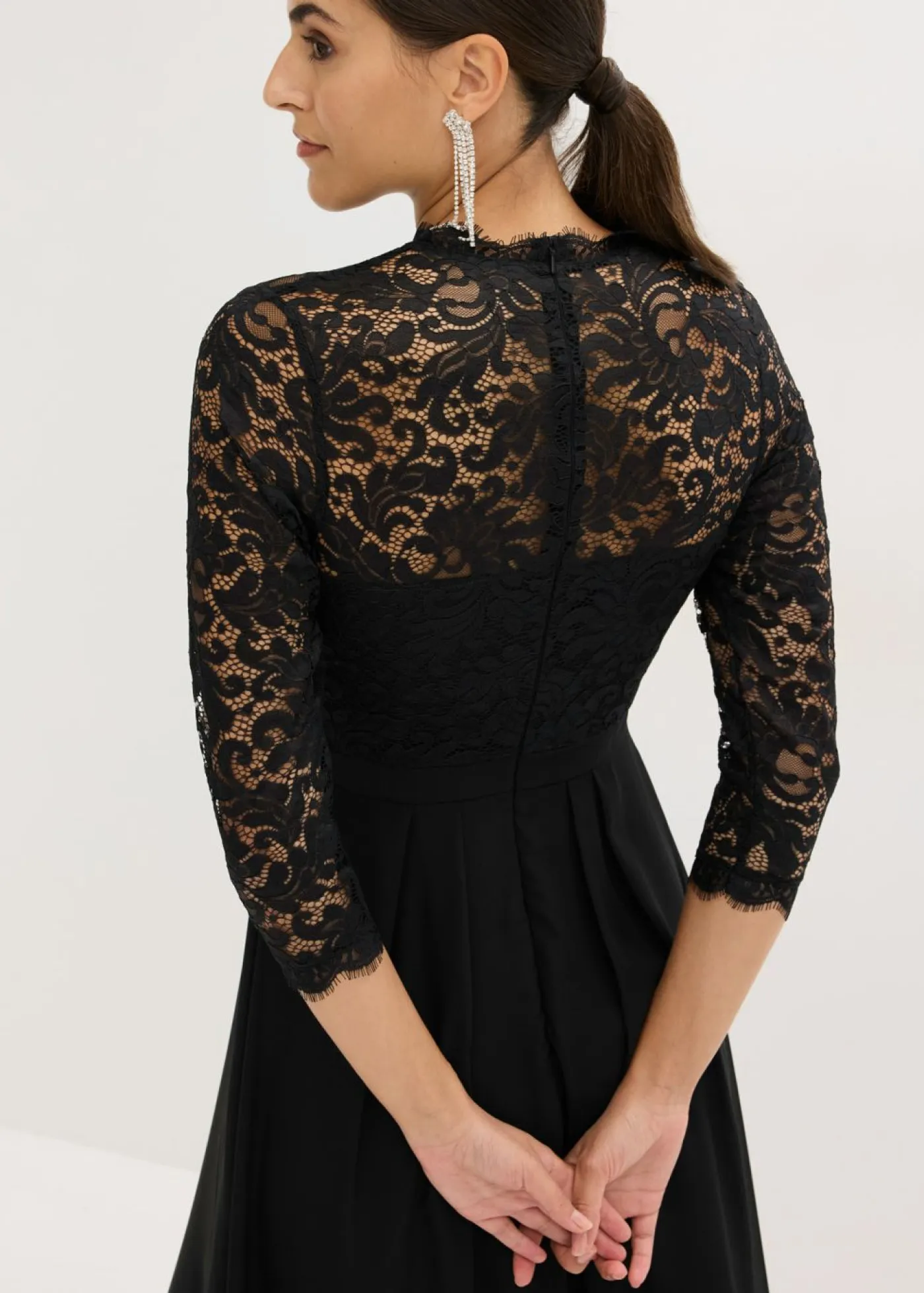 Discount Vestido maxi con encaje Mujer Vestidos|Tallas Pequeñas