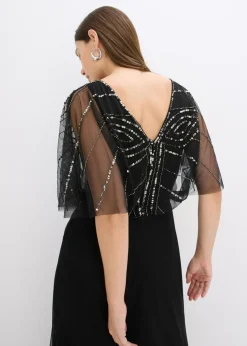 Discount Vestido maxi de tul fino con bordado de lentejuelas Mujer Vestidos|Tallas Pequeñas