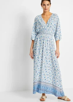 Online Vestido maxi de viscosa pura Mujer Vestidos