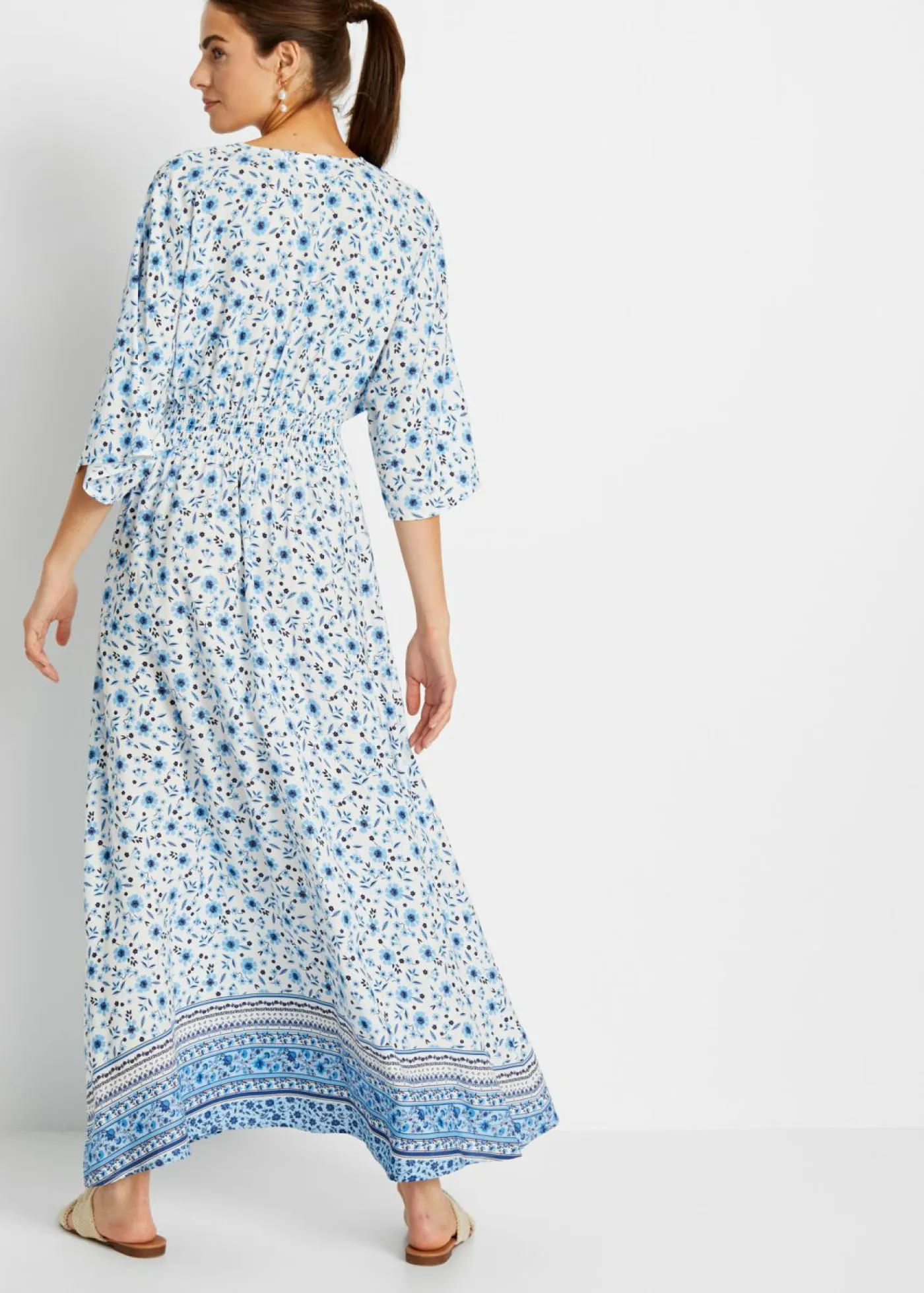 Online Vestido maxi de viscosa pura Mujer Vestidos