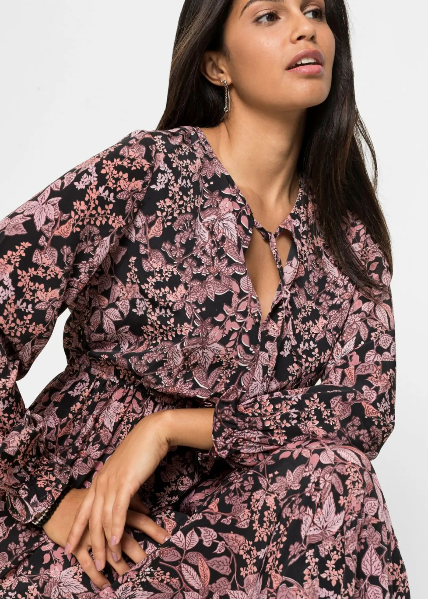 Clearance Vestido maxi de viscosa pura Mujer Vestidos
