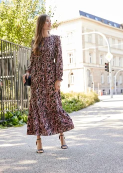 Clearance Vestido maxi de viscosa pura Mujer Vestidos