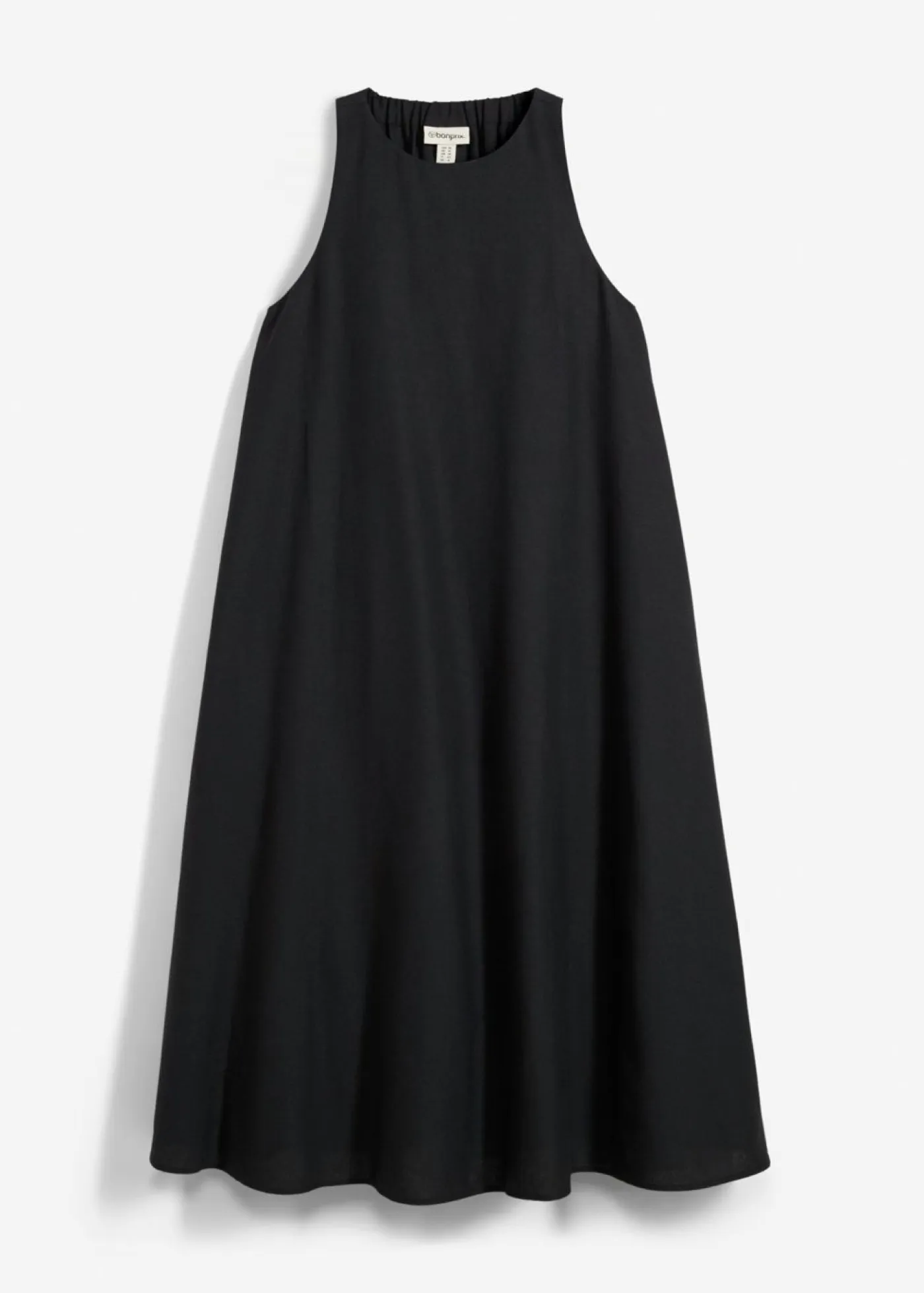 Online Vestido midi acampanado de mezcla de viscosa Mujer Esenciales|Vestidos