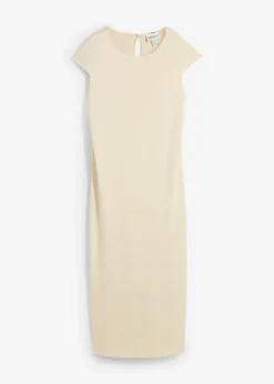 Outlet Vestido midi con aspecto de punto Mujer Vestidos