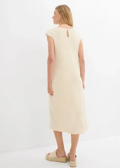 Outlet Vestido midi con aspecto de punto Mujer Vestidos