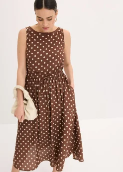 Discount Vestido midi con cordón Mujer Vestidos