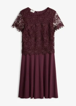 Clearance Vestido midi con encaje Mujer Vestidos|Novedades