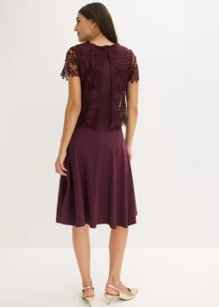 Clearance Vestido midi con encaje Mujer Vestidos|Novedades