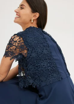 New Vestido midi con encaje Mujer Vestidos|Novedades