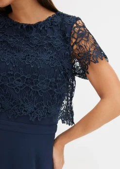 New Vestido midi con encaje Mujer Vestidos|Novedades