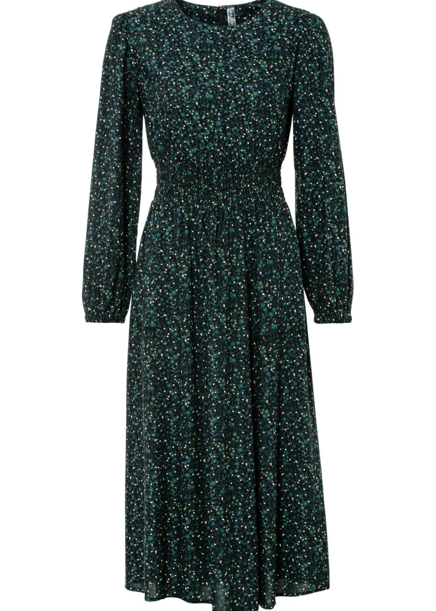 Vestido midi con estampado de flores Mujer Vestidos