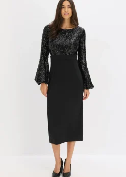 Best Vestido midi con lentejuelas Mujer Vestidos|Ropa Elegante