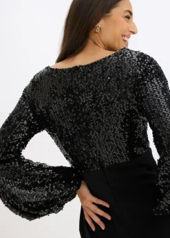 Best Vestido midi con lentejuelas Mujer Vestidos|Ropa Elegante
