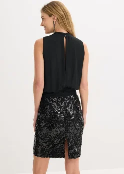 Sale Vestido midi con lentejuelas Mujer Vestidos|Ropa Elegante