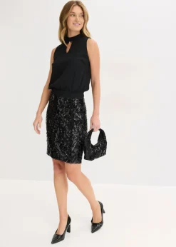 Sale Vestido midi con lentejuelas Mujer Vestidos|Ropa Elegante