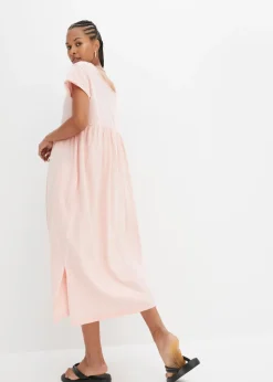 Best Vestido midi de algodón orgánico puro Mujer Tallas Pequeñas|Novedades