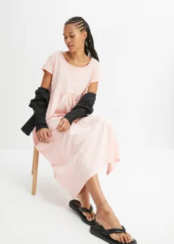 Best Vestido midi de algodón orgánico puro Mujer Tallas Pequeñas|Novedades