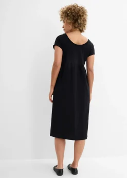 New Vestido midi de algodón orgánico puro Mujer Vestidos|Tallas Pequeñas