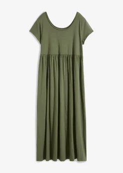 Online Vestido midi de algodón orgánico puro Mujer Vestidos|Tallas Pequeñas