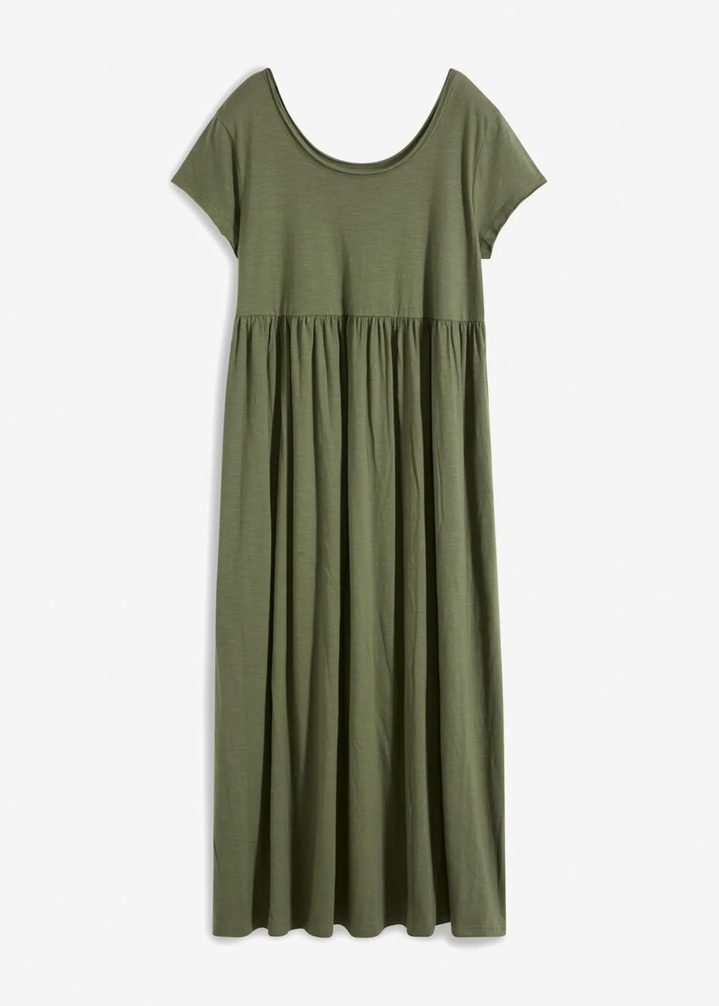 Online Vestido midi de algodón orgánico puro Mujer Vestidos|Tallas Pequeñas