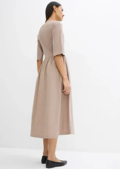 Discount Vestido midi de algodón puro Mujer Esenciales|Vestidos