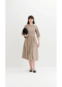 Discount Vestido midi de algodón puro Mujer Esenciales|Vestidos