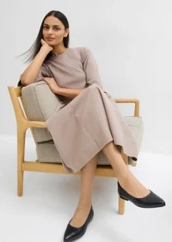 Discount Vestido midi de algodón puro Mujer Esenciales|Vestidos