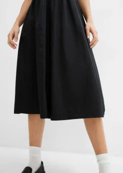 Sale Vestido midi de algodón puro Mujer Esenciales|Vestidos