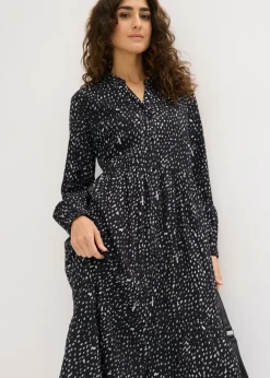 Clearance Vestido midi de algodón puro Mujer Vestidos|Novedades