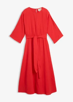 Clearance Vestido midi de algodón suave Mujer Vestidos