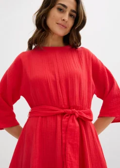 Clearance Vestido midi de algodón suave Mujer Vestidos