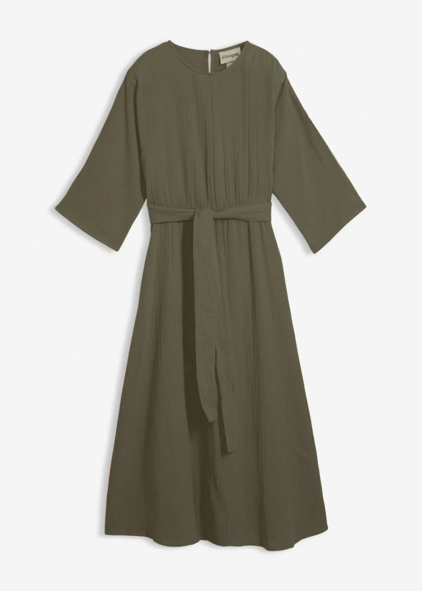 New Vestido midi de algodón suave Mujer Vestidos