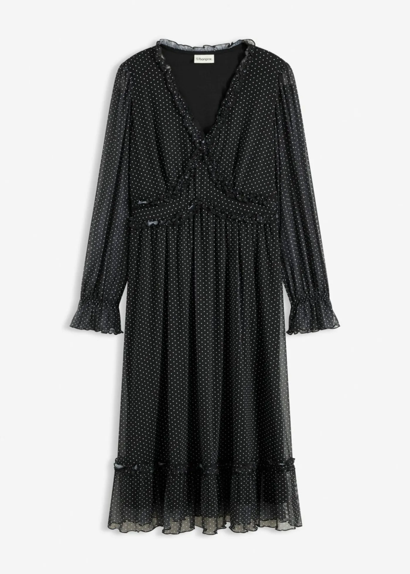 Best Vestido midi de malla Mujer Vestidos