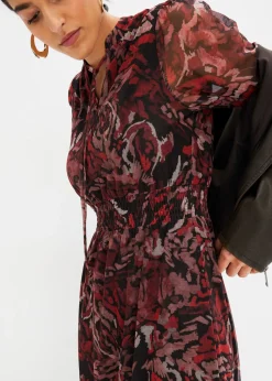 Hot Vestido midi de malla Mujer Vestidos