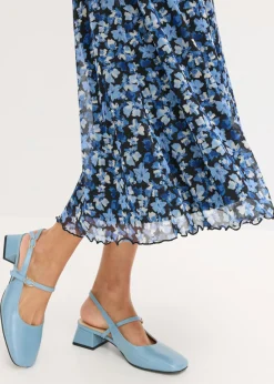 Discount Vestido midi de malla estampado Mujer Vestidos|Tallas Pequeñas