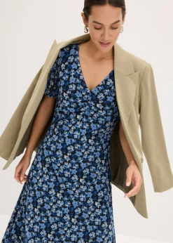 Discount Vestido midi de malla estampado Mujer Vestidos|Tallas Pequeñas