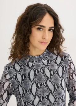 Best Vestido midi de malla suave Mujer Vestidos