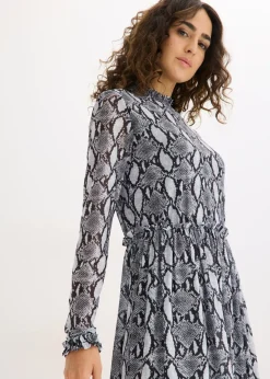 Best Vestido midi de malla suave Mujer Vestidos