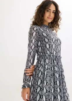 Best Vestido midi de malla suave Mujer Vestidos