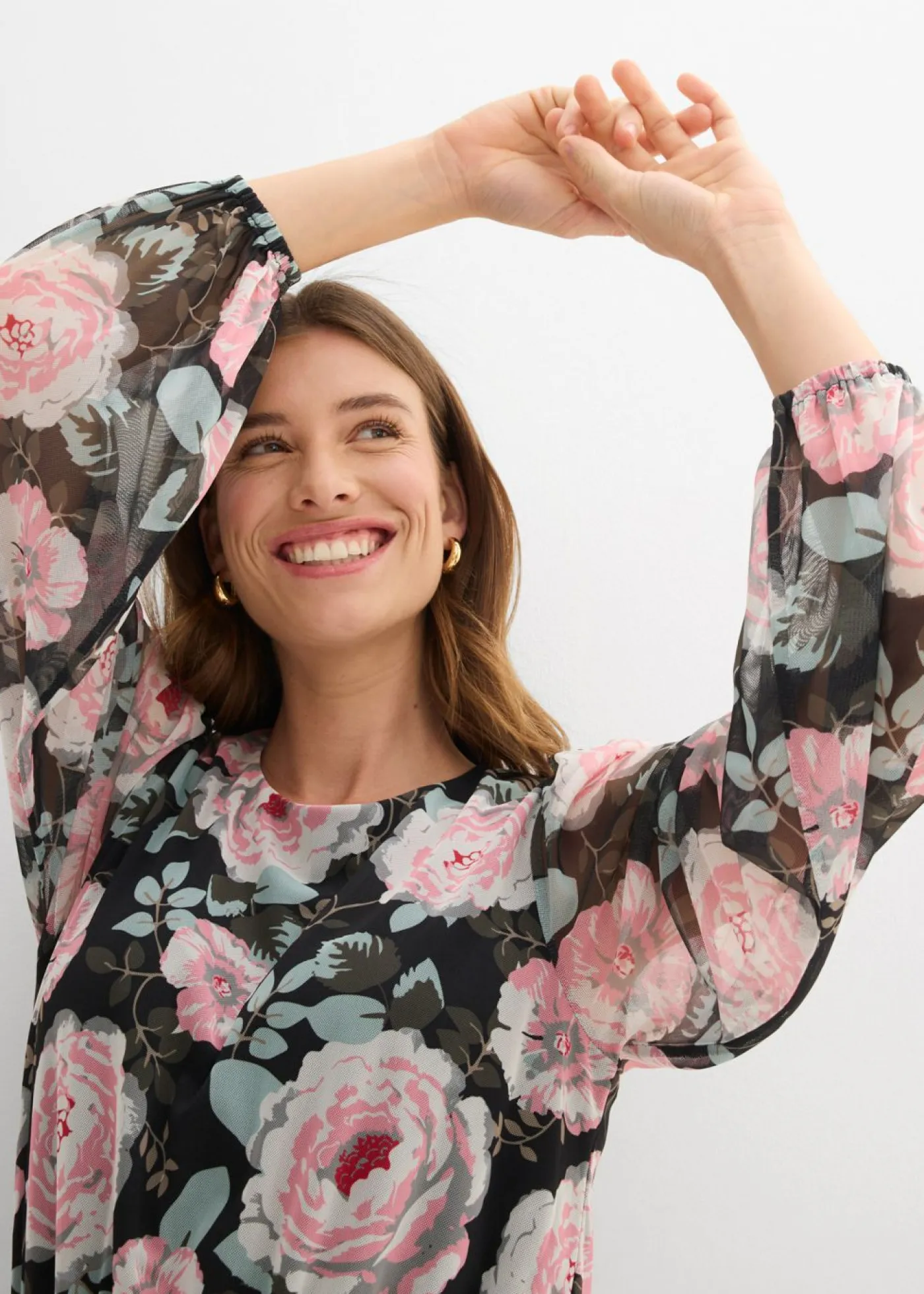 Clearance Vestido midi de malla suave Mujer Vestidos|Novedades