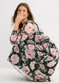 Clearance Vestido midi de malla suave Mujer Vestidos|Novedades