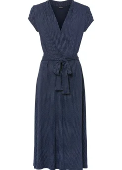 Outlet Vestido midi de mezcla de viscosa Mujer Vestidos