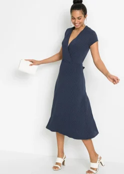 Outlet Vestido midi de mezcla de viscosa Mujer Vestidos