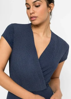 Outlet Vestido midi de mezcla de viscosa Mujer Vestidos