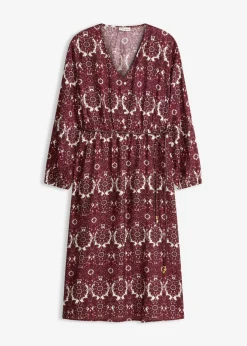 Best Vestido midi de mezcla de viscosa suave Mujer Vestidos